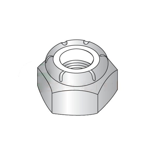 Newport Fasteners Nylon Insert Lock Nut, 5/16"-18, Steel, Zinc Plated, 100 PK NB305439P-100 - main